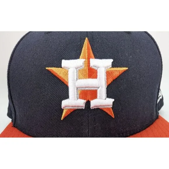 Houston‎ Astros New Era 59fifty Fitted Cap Size 7 3/8  MLB Auth. Collection - Picture 2 of 11